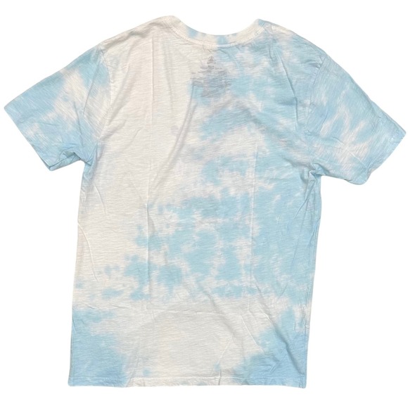 Mickey Mouse Walt Disney World Disney Theme Park Blue White Tie Dye Tee T-Shirt - Picture 2 of 4